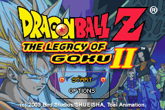 Dragon Ball Z - The Legacy of Goku II Title Screen